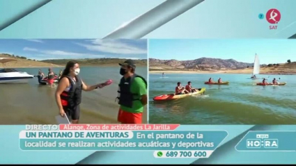 Actividades acuáticas en el Embalse de Alange