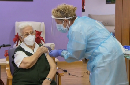 Primera vacunada en España