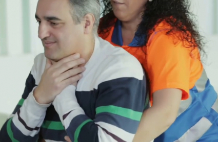 Simulacro de atragantamiento.