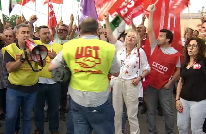 Trabajadores del campo en huelga 