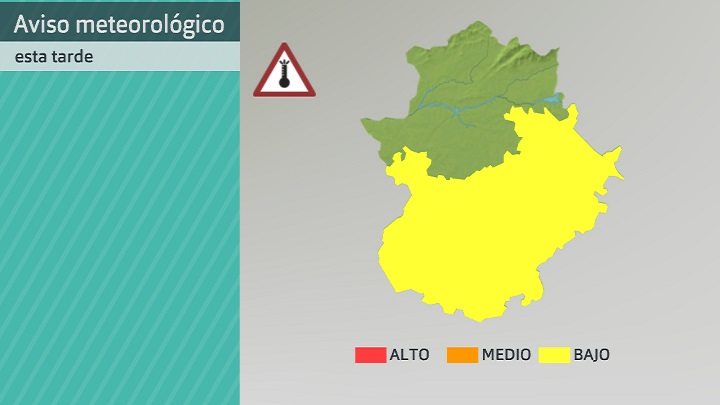 Mapa de avisos (Aemet) para hoy miércoles 19 de julio