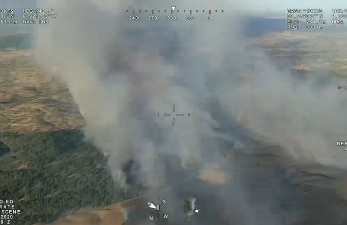 incendio zarza la mayor