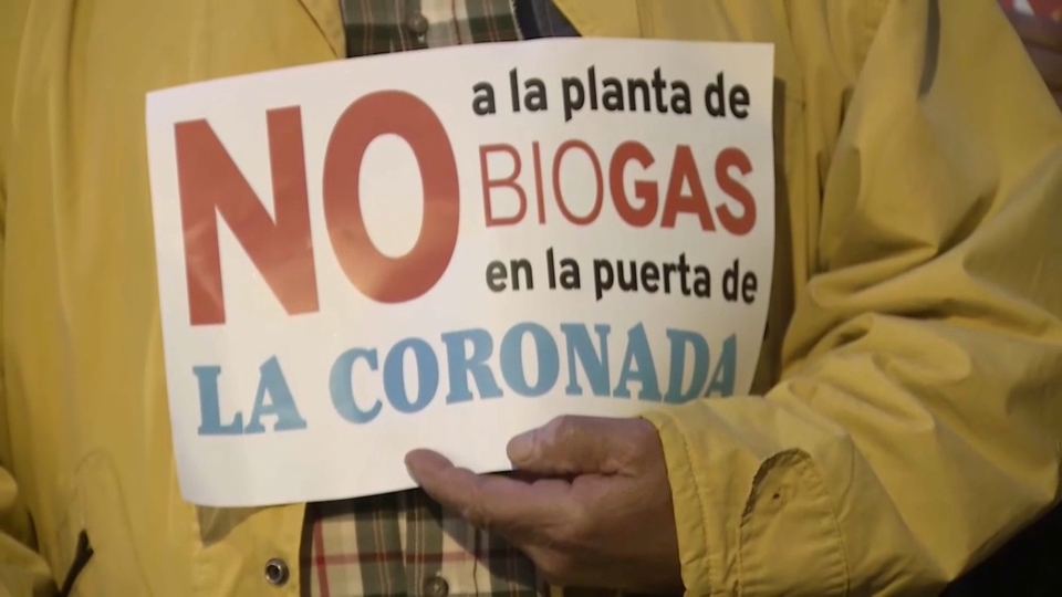 Protesta en La Coronada
