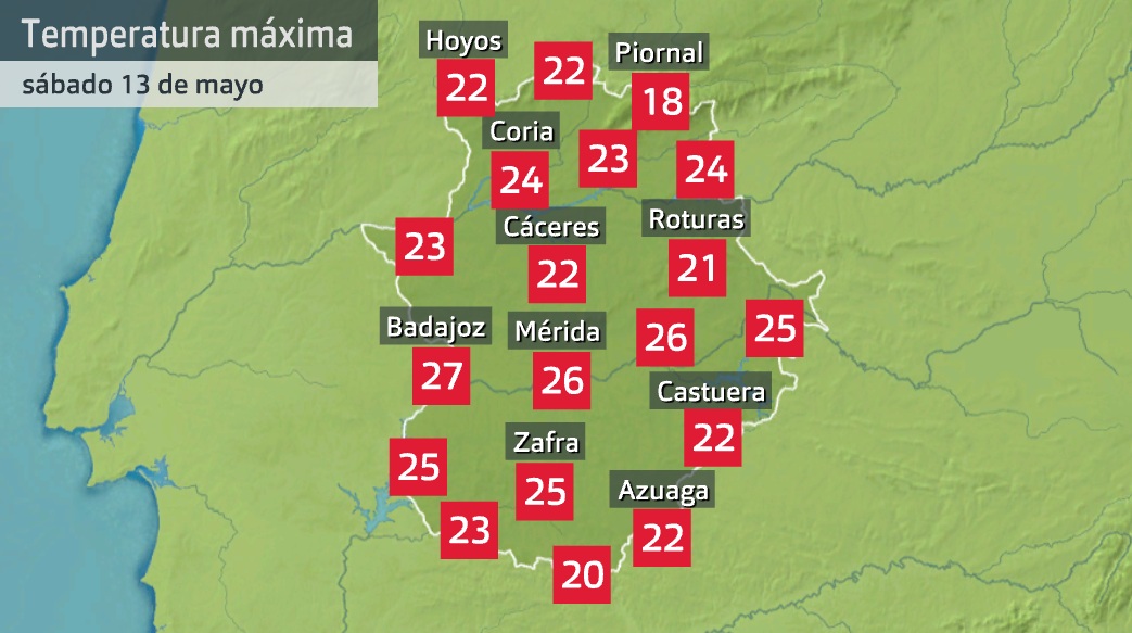Máximas sábado