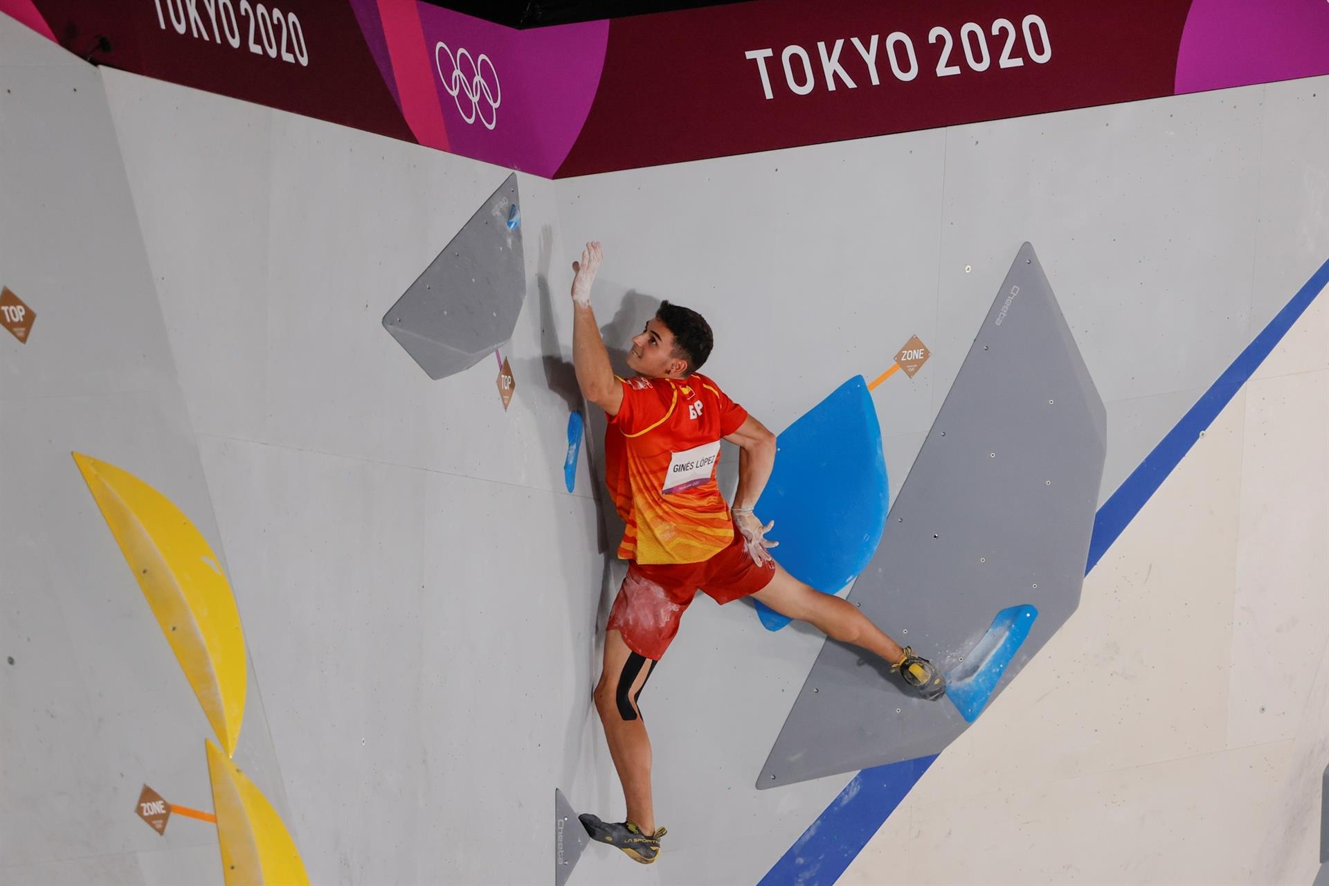 Alberto Ginés durante la segunda prueba de bloques.