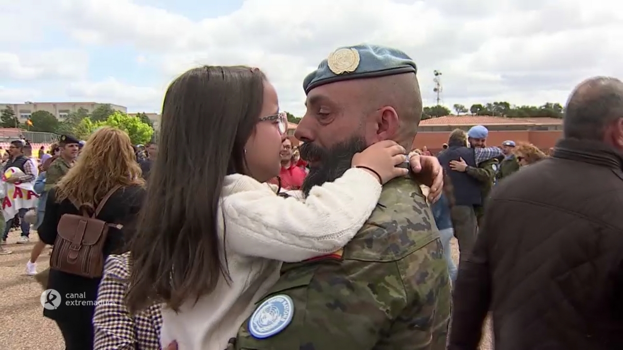Militares de la brigada Extremadura XI regresan de Líbano