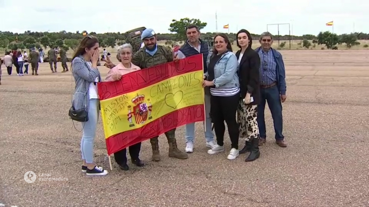 Militares de la brigada Extremadura XI regresan de Líbano