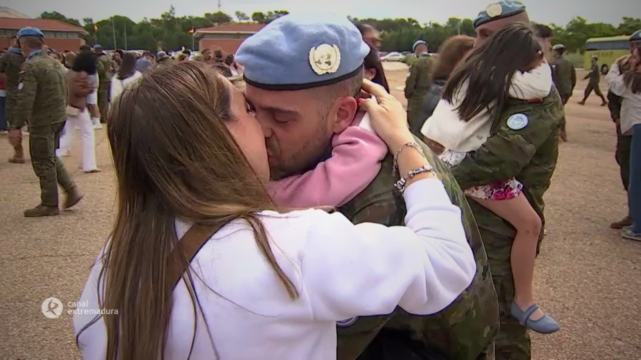 Militares de la brigada Extremadura XI regresan de Líbano
