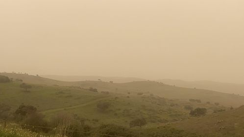 Imagen de esta mañana desde Montemolín. Autor: Jose Manuel Aranda.