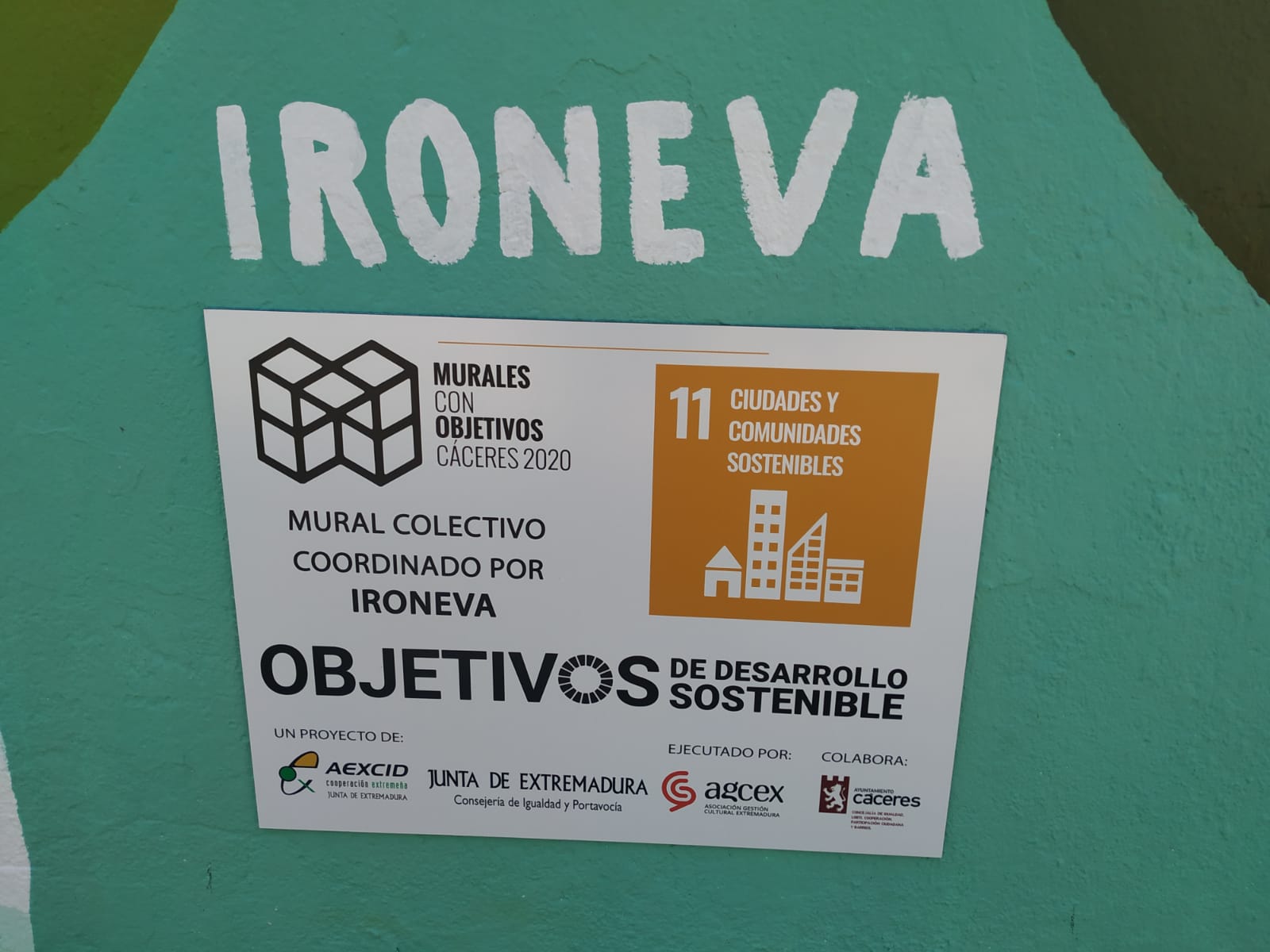 Imagen de uno de los murales