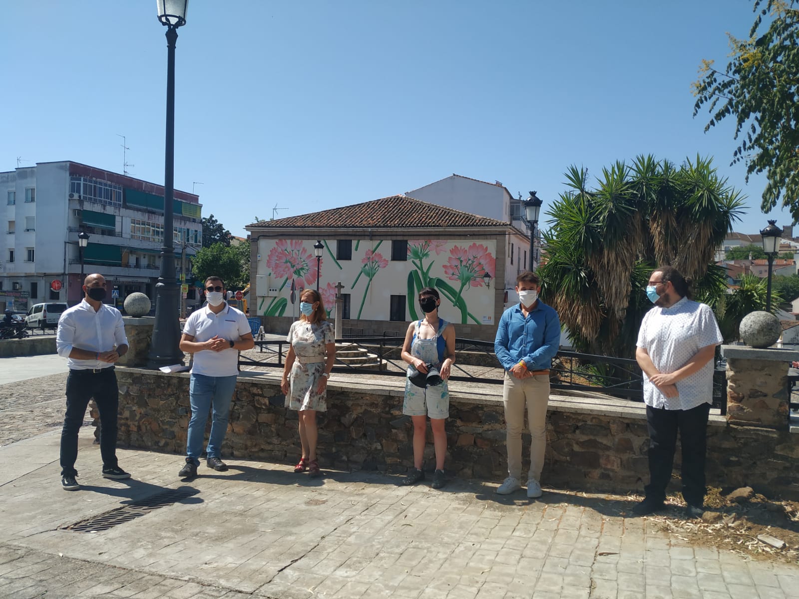 Imagen de uno de los murales