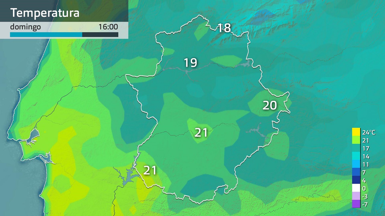 Previsión temperaturas máximas