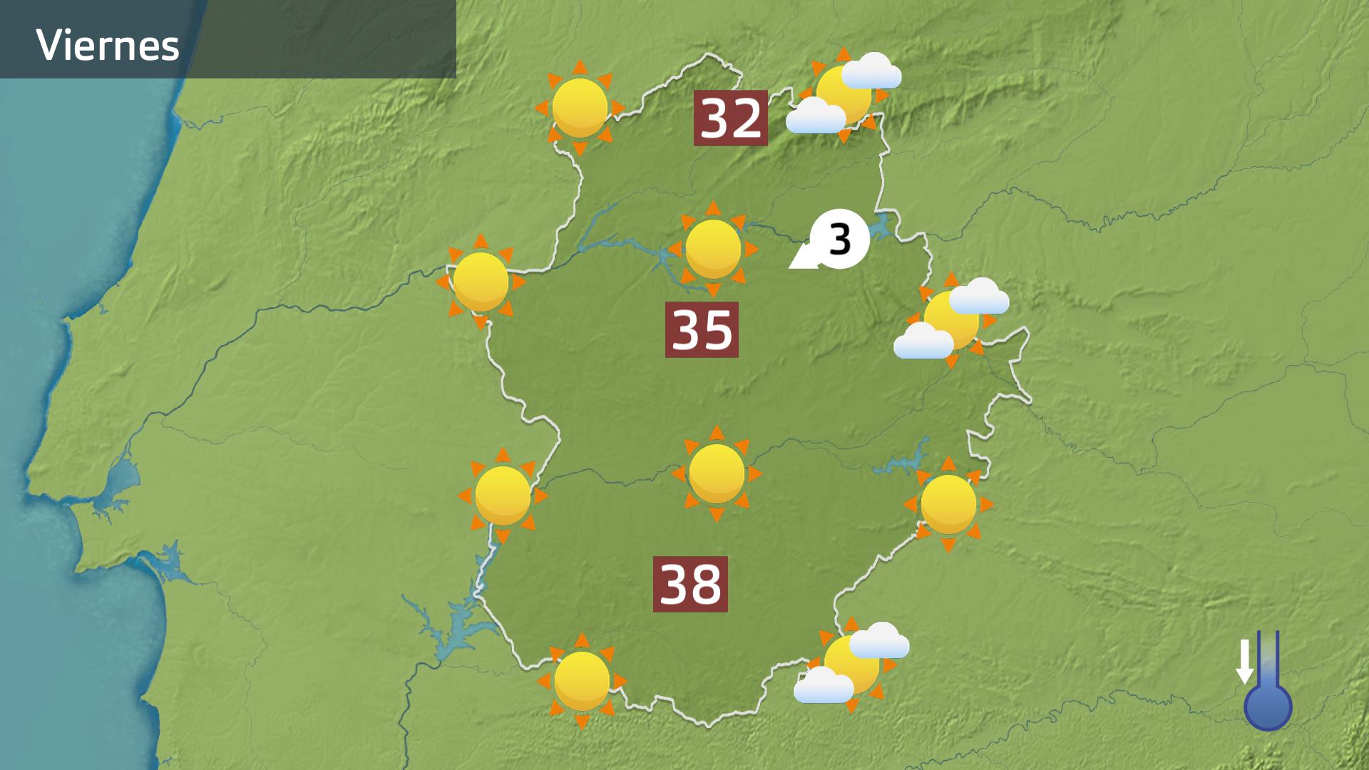 Mapa de previsión para hoy viernes 31 de mayo