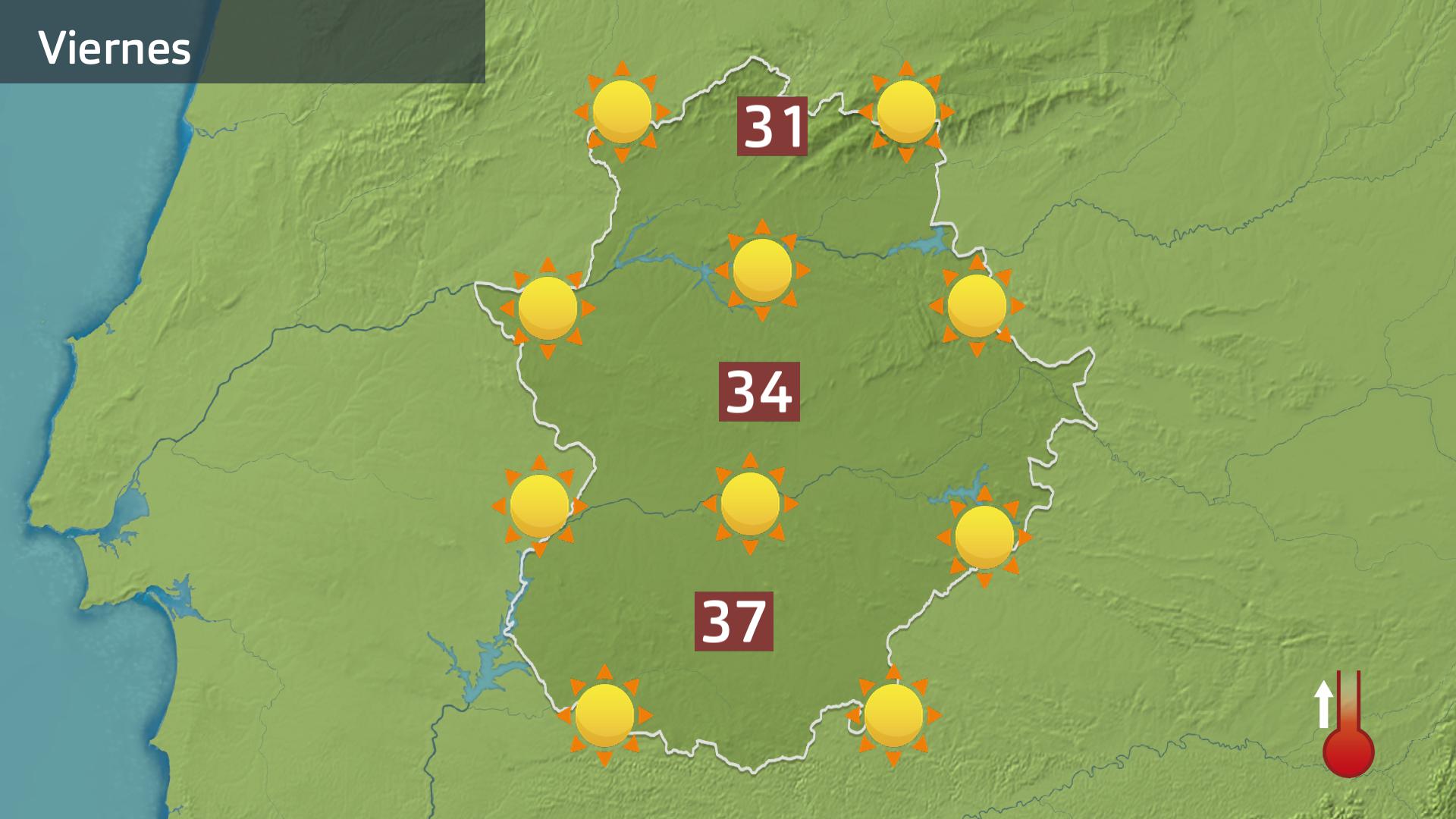 Mapa de previsión para hoy viernes 29 de septiembre