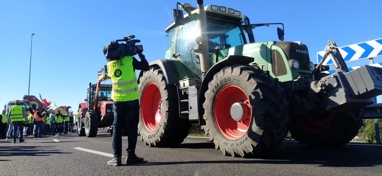 Inicio de la tractorada