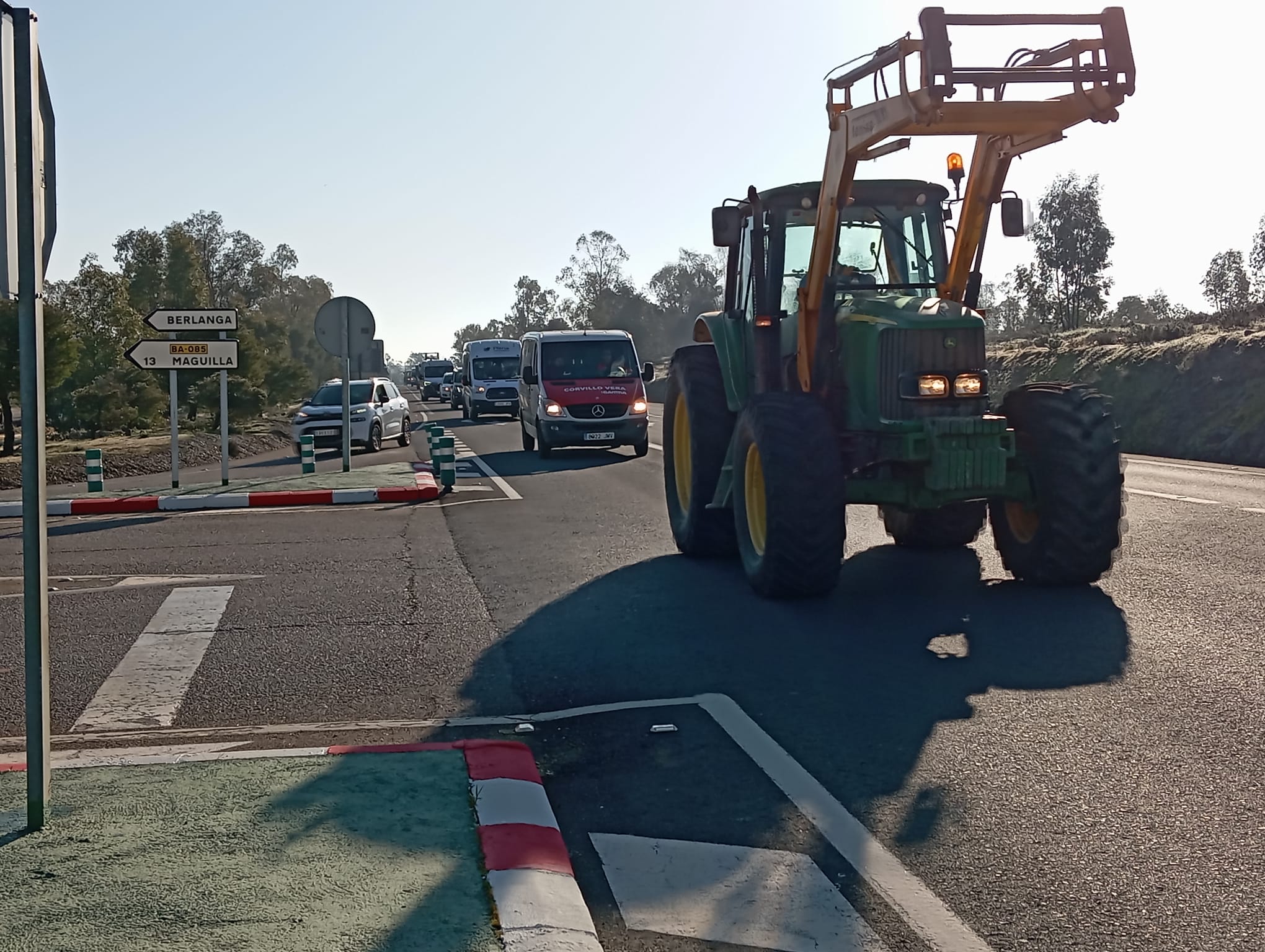 Protesta de agricultores y ganaderos en la Campiña Sur