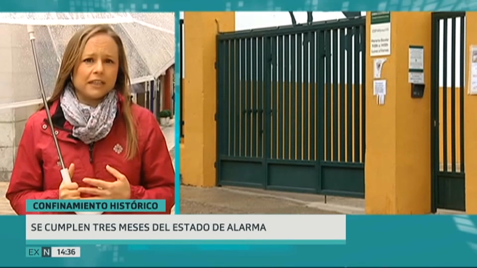 Colegios vacíos durante el estado de alarma