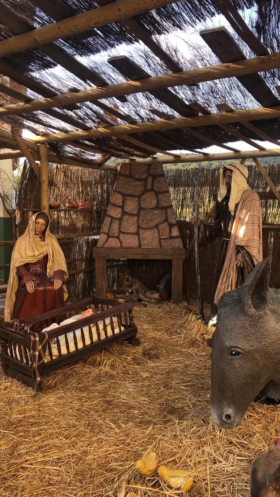 Una de las escenas del belén de Villar de Rena