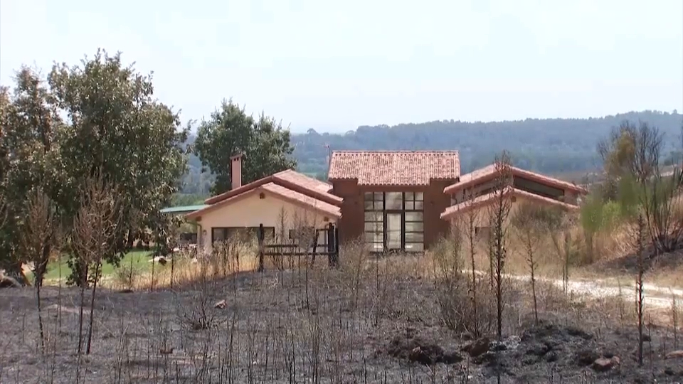 Casa que se salva del fuego
