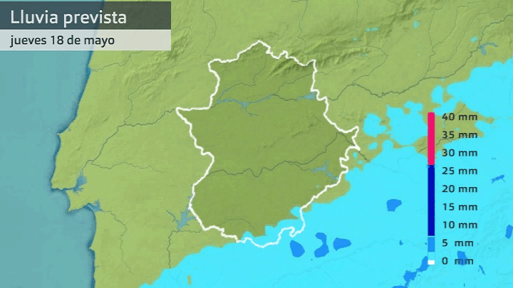 Previsión de lluvia para los próximos días