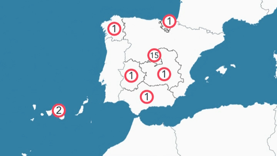 Casos de viruela del mono en estudio en España a 21 de mayo de 2022