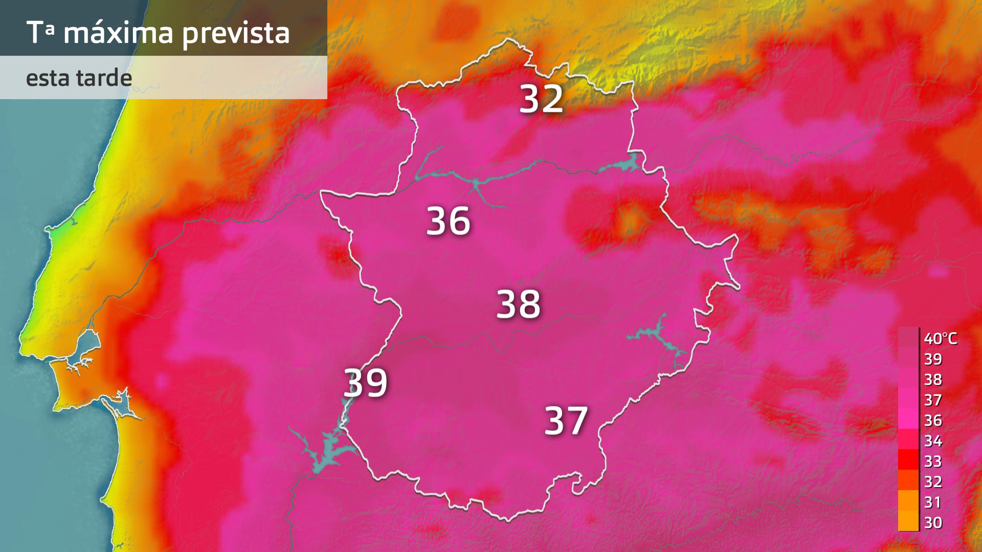 Temperatura máxima prevista para hoy jueves 30 de mayo