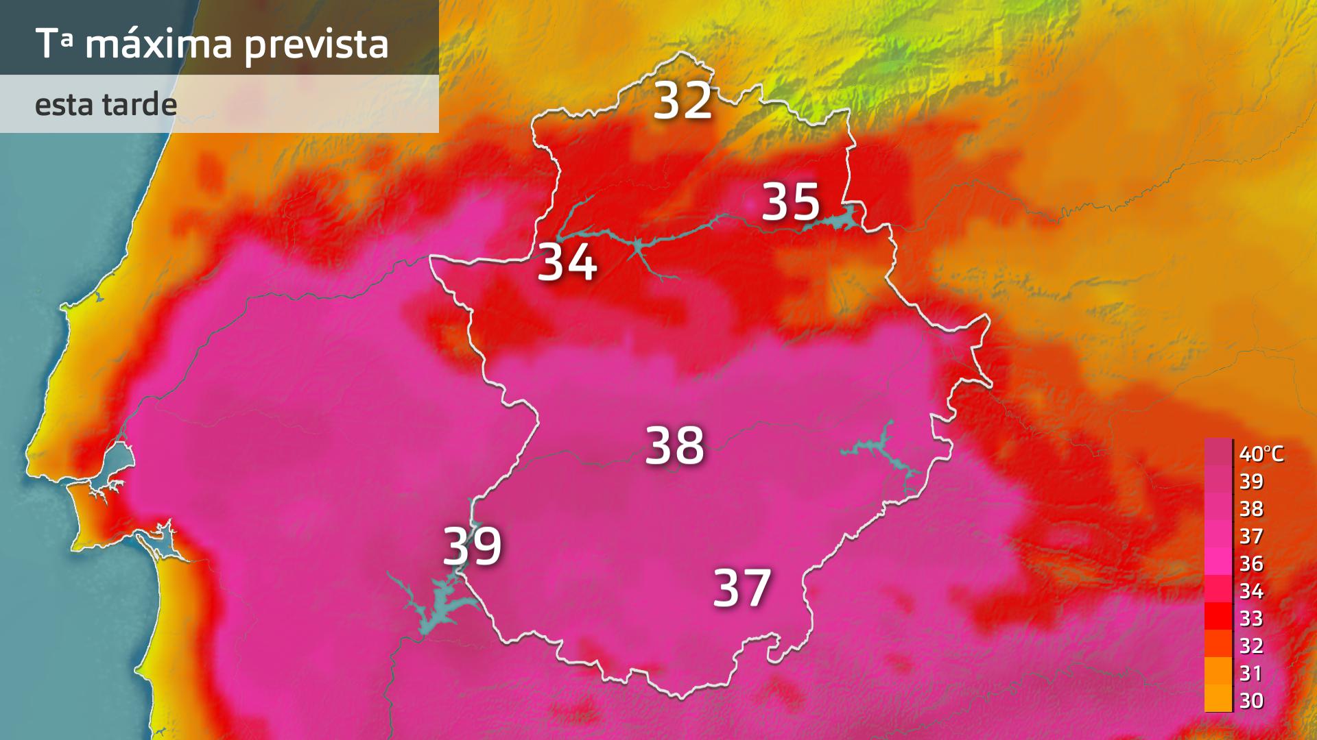 Temperatura máxima prevista para hoy viernes 31 de mayo
