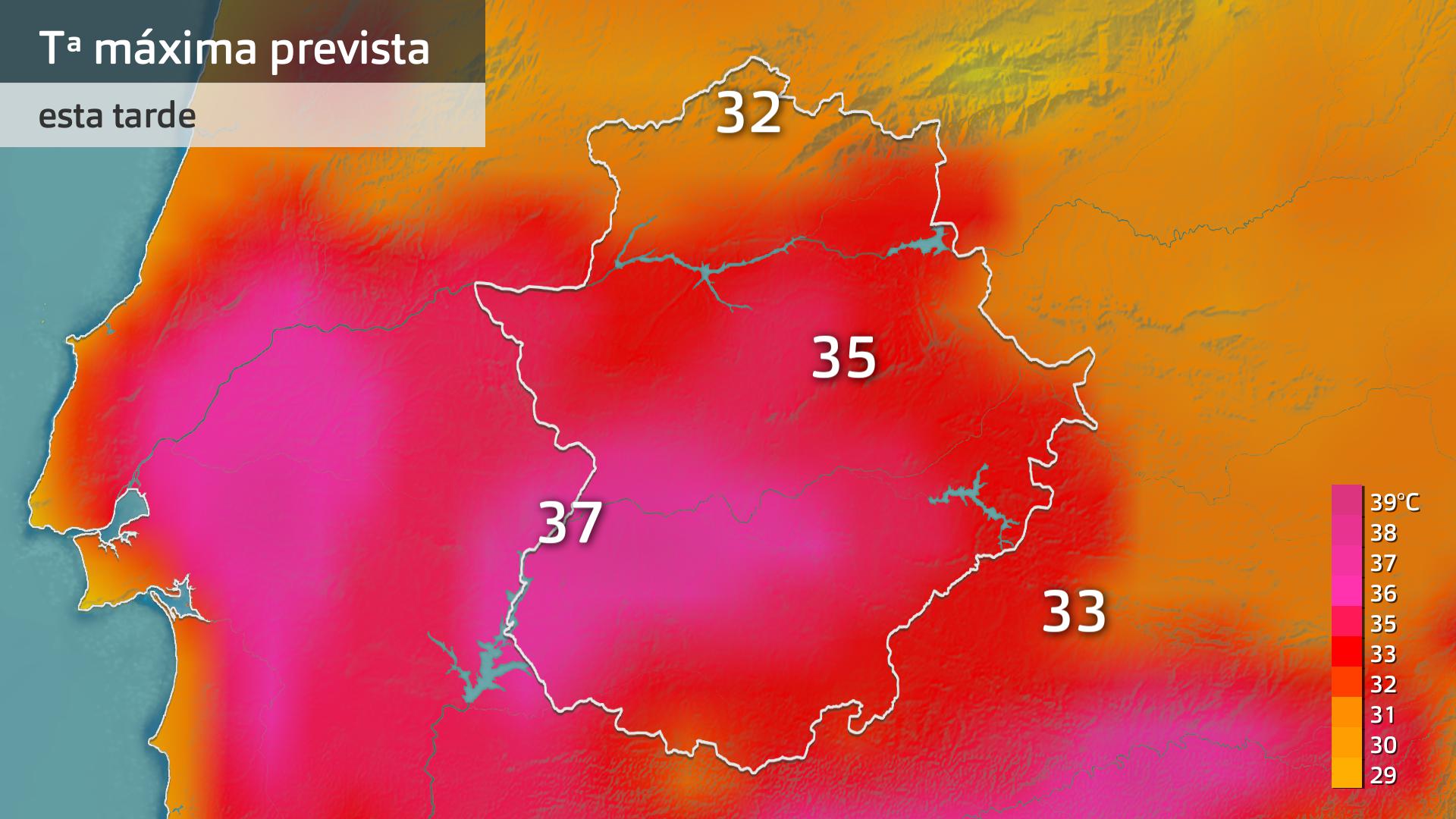 Temperatura máxima prevsa para hoy viernes 6 de octubre