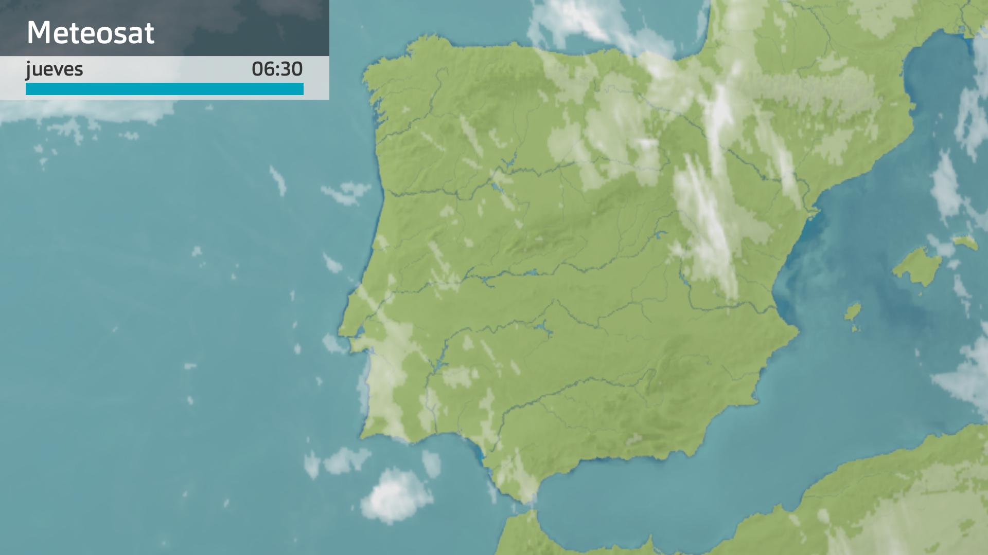 Imagen del Meteosat jueves 11 de abril 6:30 h.