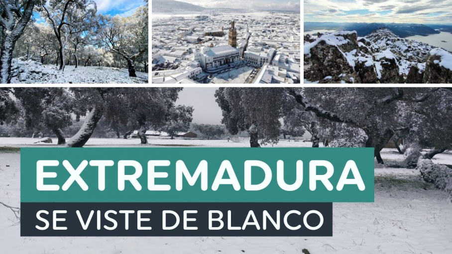 Nevadas en Extremadura