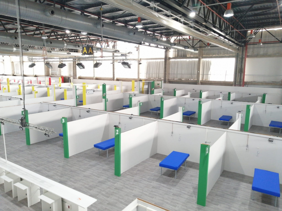 Finalizan las obras del hospital provisional de IFEBA