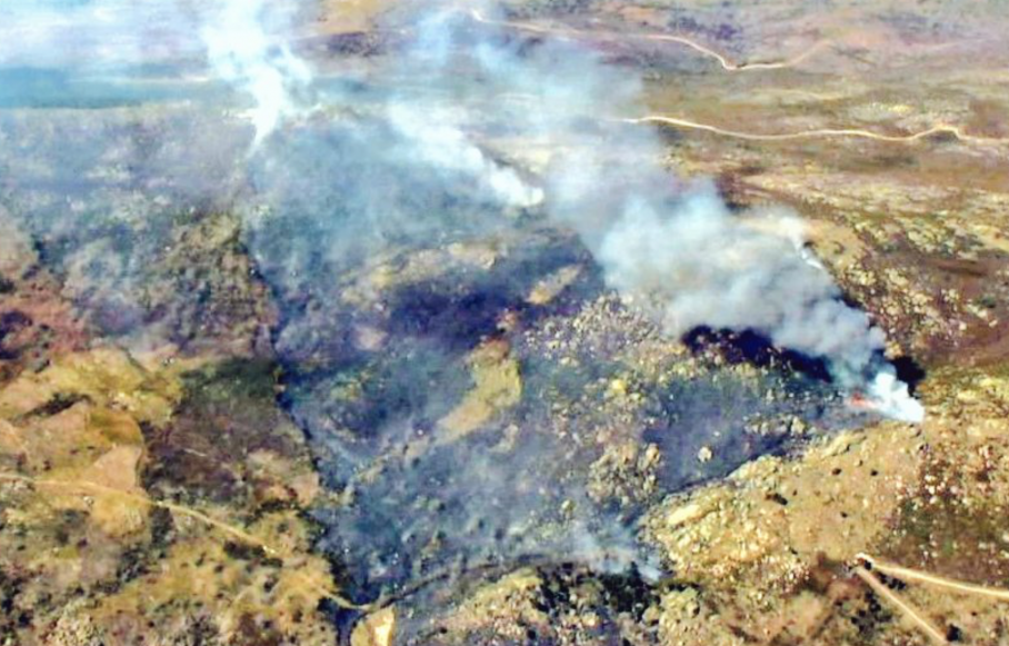 Incendio forestal en Navaconcejo