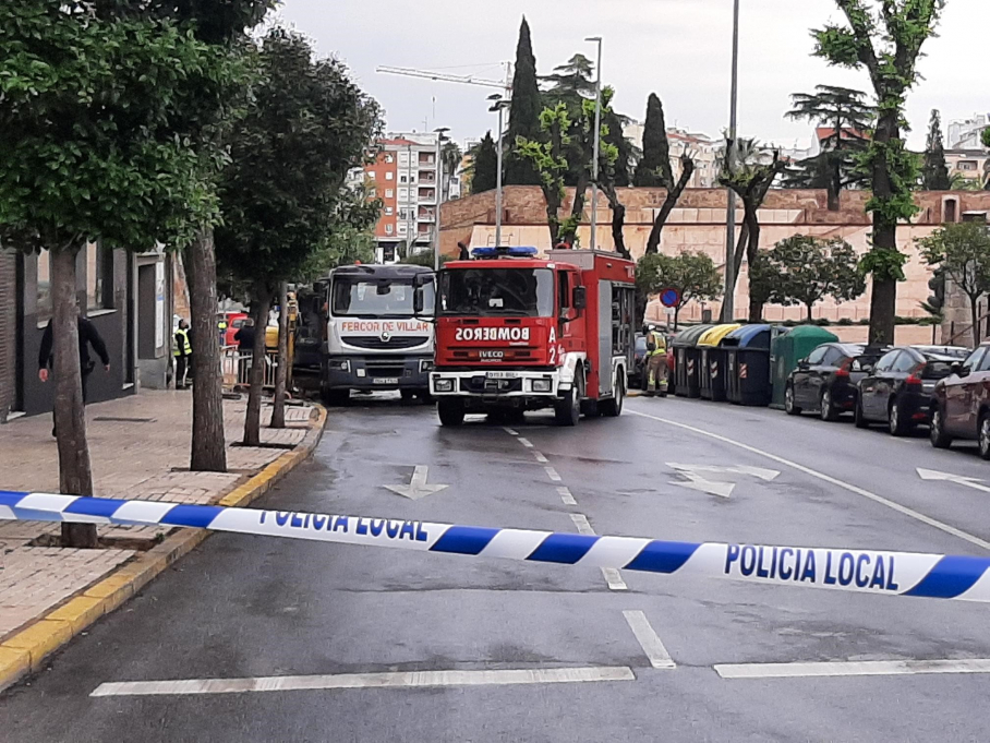 Incidente causado por la rotura de una tubería de gas