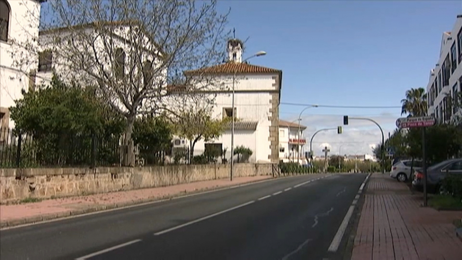 puesto fronterizo de la guardia civil en Valencia de Alcántara