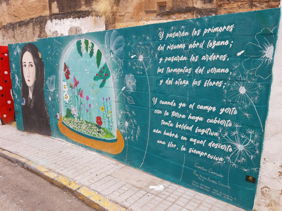 El mural ha perdido parte de la fauna tridimensional que incluía