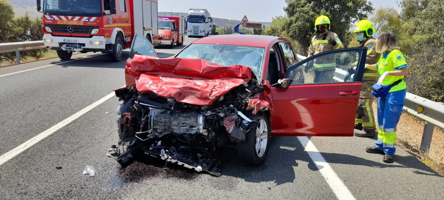 Imagen de uno de los vehículos involucrados en el accidente