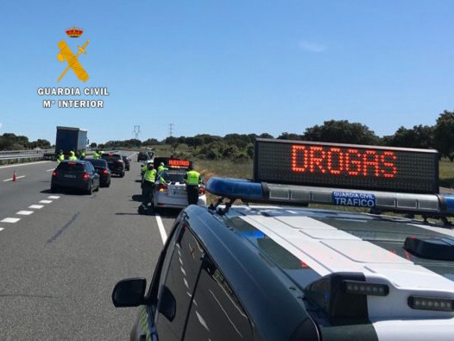 Control de tráfico de la Guardia Civil