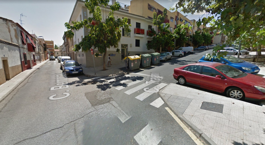 Calle Berrocala y Trajano de Cáceres