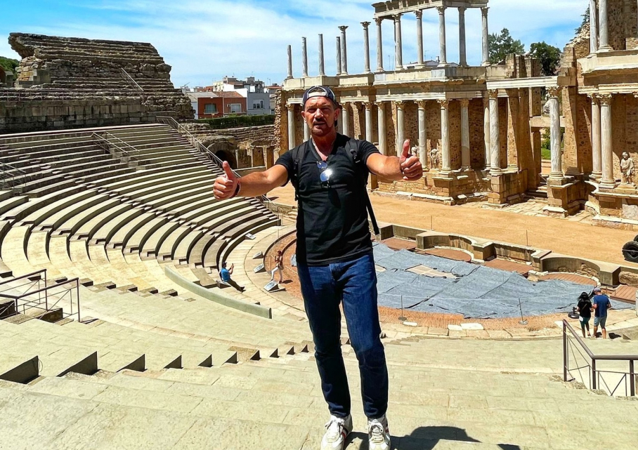 Antonio Banderas en el teatro Romano de Mérida