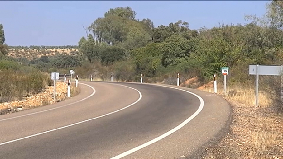 Tramo de la carretera EX-116