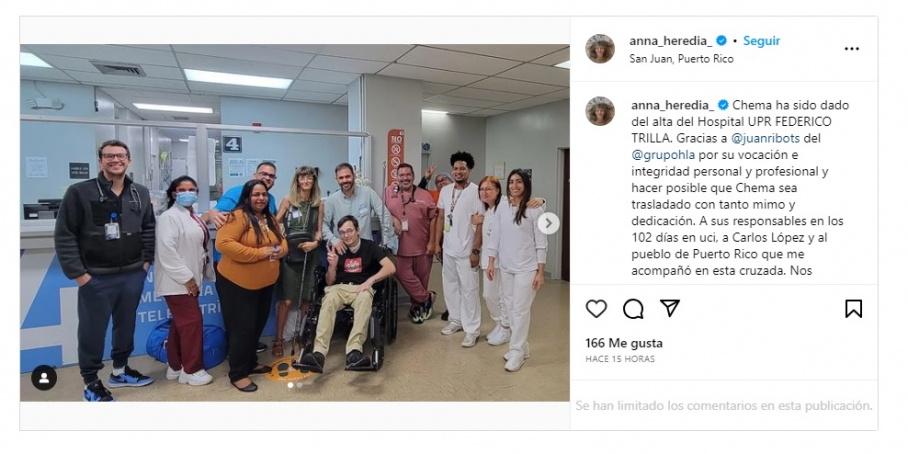 Chema recibe el alta