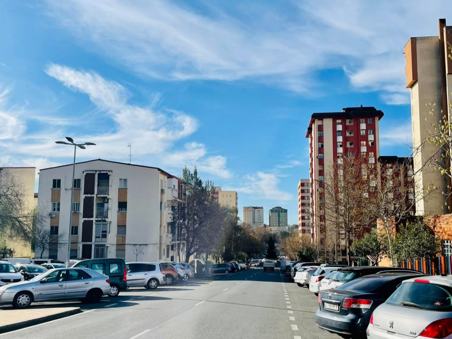 Calle donde ha ocurrido el accidente en Cáceres