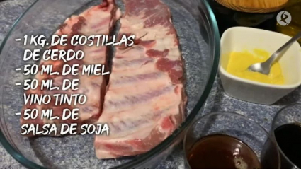 costillas con miel