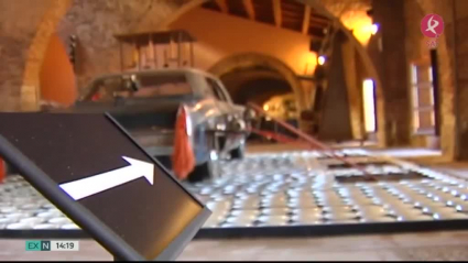 El Museo Vostell Malpartida hoy con la señalización de itinerario