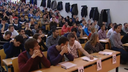 Imagen de archivo de unas oposiciones a Policía Nacional en Madrid