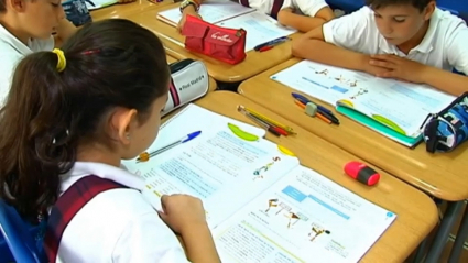 Estudiantes en el colegio