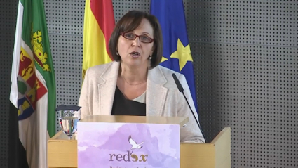 La presidenta de la Red Extremeña de Desarrollo Rural, Rosa María Araújo.