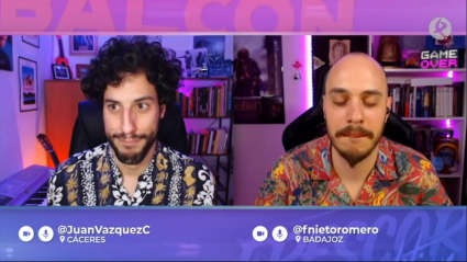 Las caras de Juan y Fernando cuando han visto las predicciones
