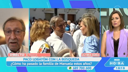 Paco Lobatón con Manuela Chavero