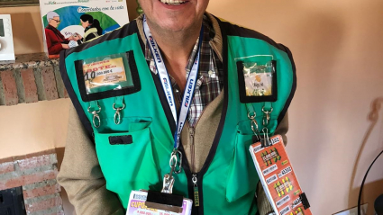 Miguel Nieto, vendedor de la ONCE en Trujillo